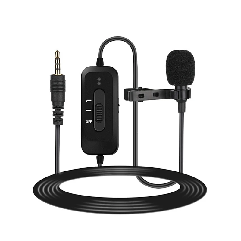 Петличный микрофон с отворотом конденсатор микрофон всенаправленный шумоподавление перезарядка для камеры и телефона