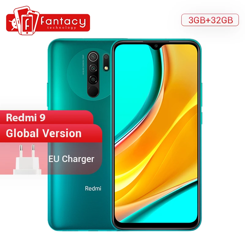 В наличии глобальная версия Xiaomi Redmi 9 мобильных телефонов Helio G80 3 Гб оперативной