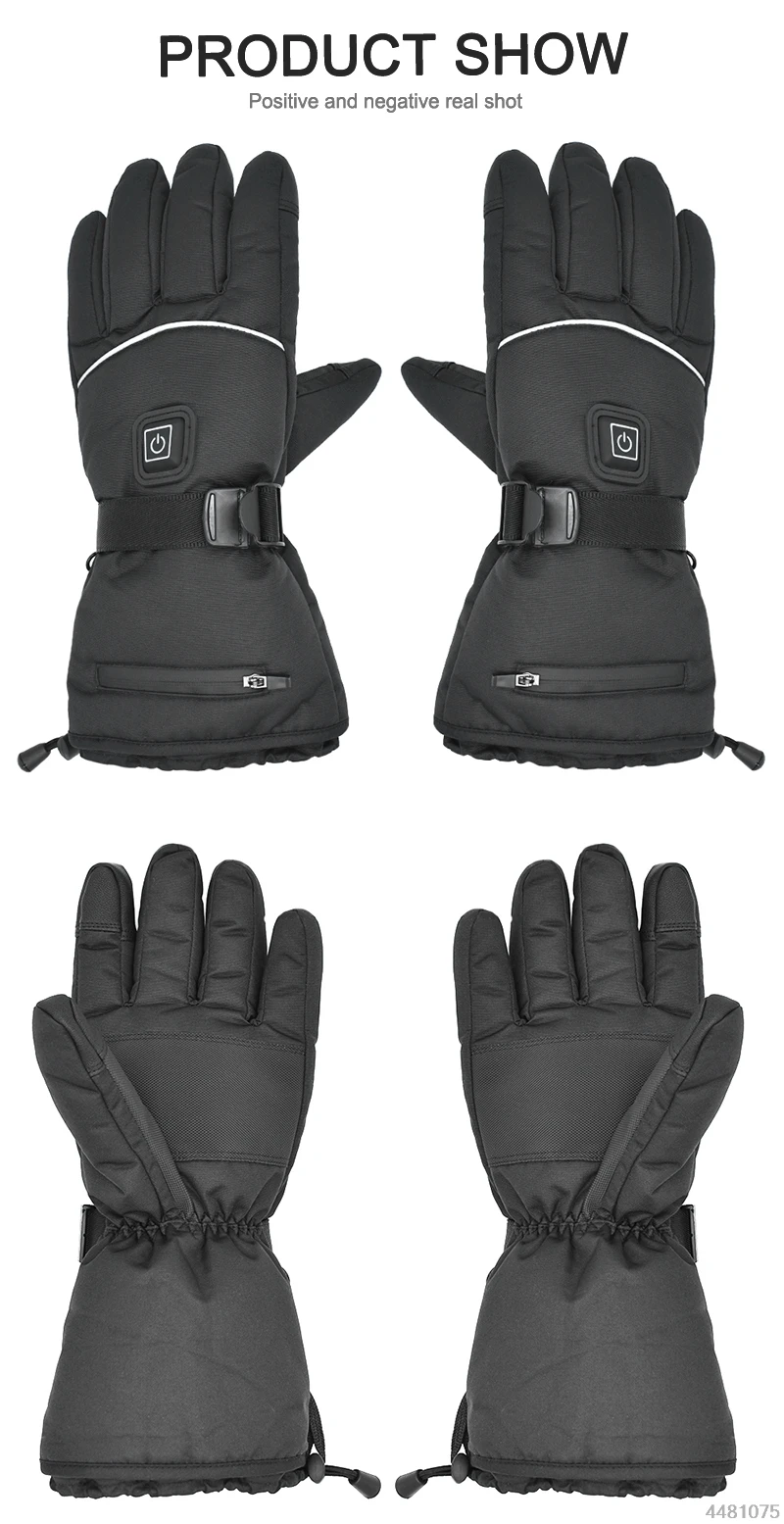 WOSAWE мотоциклетные перчатки с подогревом водонепроницаемые Guantes Moto сенсорный экран батарея питание Мотогонки Зимние перчатки для катания