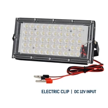 Holofote led para piscina de 50w dc12v, à prova d' água ip65, refletor, luz de rua, para áreas externas, branco e frio