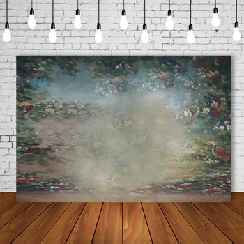 

photography backdrops text photo backdrop photographic background Red green flowers photocall party decorations 1146