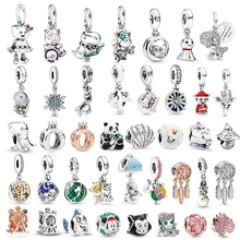 2 шт./лот, специальное предложение, панковские браслеты, серия шармов, бусины, подходят к оригиналу Pandora, браслеты, ожерелья для женщин, сделай сам, изготовление ювелирных изделий