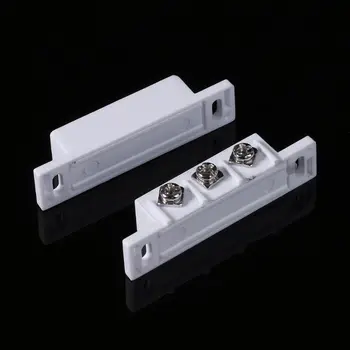 NC NO Magnetic Contact Switch Door Sensor Wired Metal Roller Shutter Door Home Alarm System 85WD smarsecur mc 38 wired door window sensor magnetic switch home alarm system detector door open remider nc normally closed