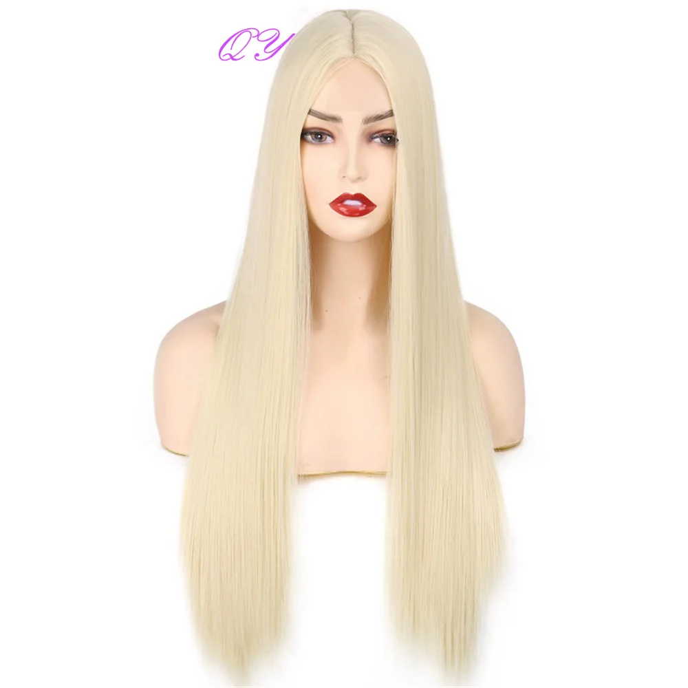 

Honey 613 Blonde Long Straight Women Wig Synthetic High Quality Natural Wigs For Female Cosplay Hair