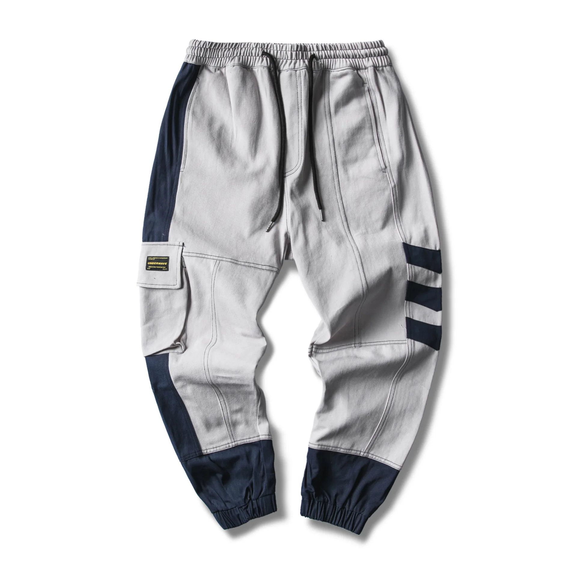 

City Where the Product Autumn New Style Mixed Colors Multi-pockets MEN'S Overalls Lace-up Capri Ankle Banded Pants