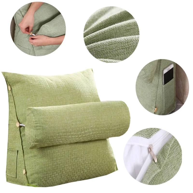Стерео кровать треугольная спинка подушка большая подушка для поддержки спины прикроватная поясничная Подушка для чтения