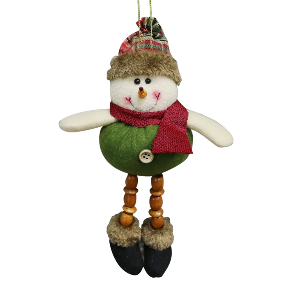 3 шт. Рождественский орнамент Санта-игрушка снеговик кукла повесить вечерние куклы Счастливого Рождества подарок елка-Украшение подвесное украшение