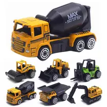 

6Pcs Alloy Car Model Children Engineering Farmer Tank Vehicle Toy Car Collection Durable Material Kids Gift Creative Design Allo