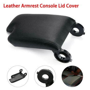 

Black Leather Armrest Center Console Lid Cover For BMW E46 3 Series 1999~2004