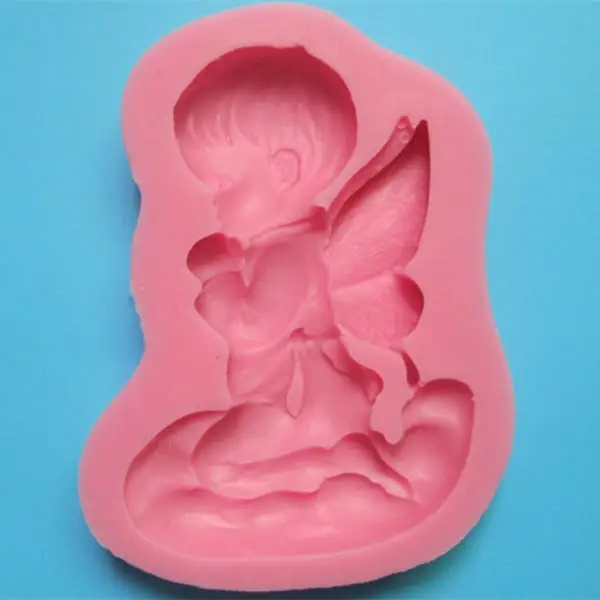 3D DIY силиконовый помадка торт милый ангел форма формы украшения торта инструменты шоколадная форма мини стиль конфеты глина плесень