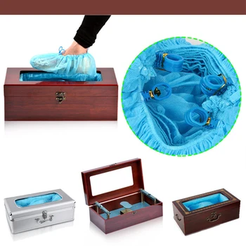 

100pcs Non-Woven Fabrics Shoe Cover Disposable Shoe Cover Buckle Automatic Shoe Cover Machine Shoe Cover (Blue)