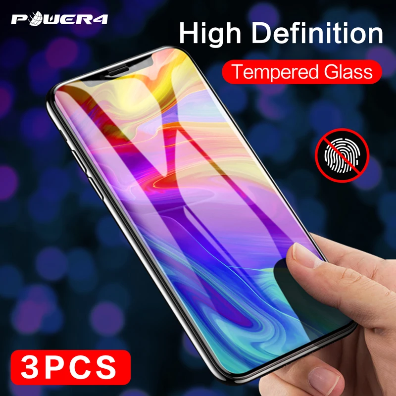 Power4 3 шт iPhone полный экран Стекло протектор на для 11 X XS MAX анти-синий светильник