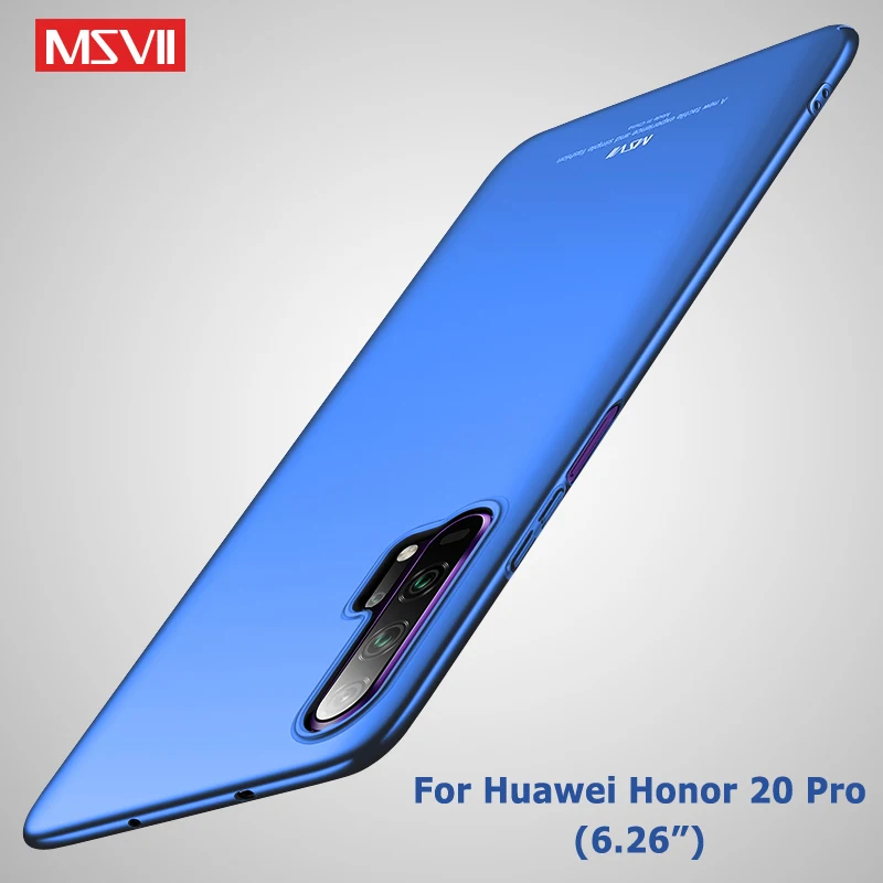 Honor 20 Pro Чехол MSVII матовый чехол для huawei Honor 20 10 Lite SE 20i 10i 20s Чехол Жесткий PC чехол для huawei View 20 V20 чехол s