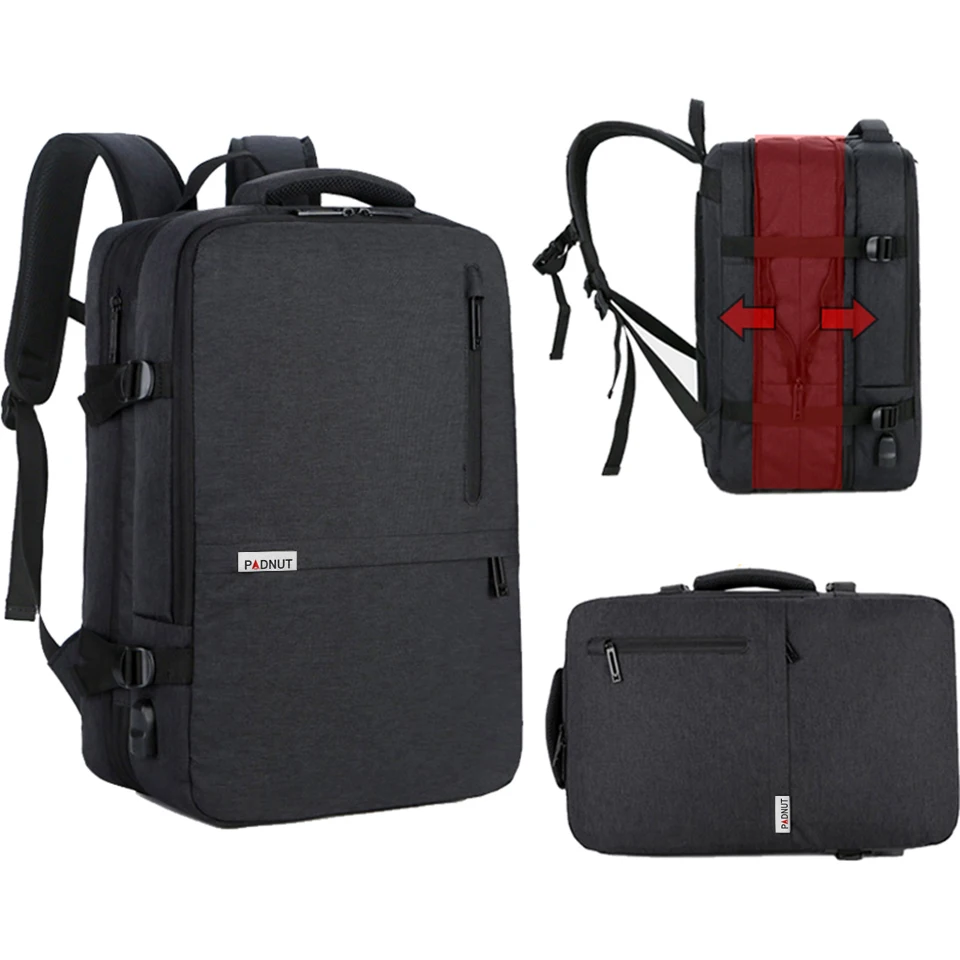 Рюкзак для ноутбука 15,6, мужские рюкзаки, Мужской Водонепроницаемый Школьный рюкзак с защитой от кражи, большая деловая дорожная сумка, рюкзак с USB зарядкой
