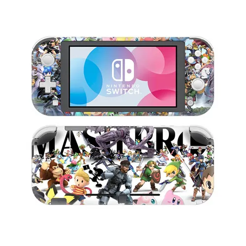 YSNSL0412 Super Smash Bros наклейка на кожу для nintendo Switch Lite консоль и контроллер переключатель легкий протектор виниловая наклейка на кожу - Цвет: YSNSL0412