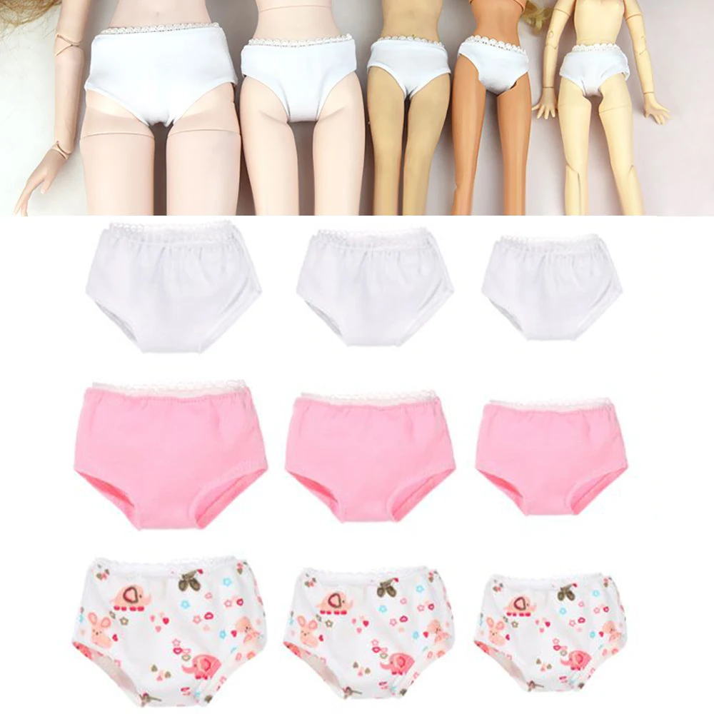 1PC Multi Size Doll's Briefs Underwear Suitable for 1/12 1/6 1/4 1/3 Doll DIY Dollhouse Clothes Accessories Toys Girl Gift barbie doll clothes doll clothes accessories doll clothes doll accessories
