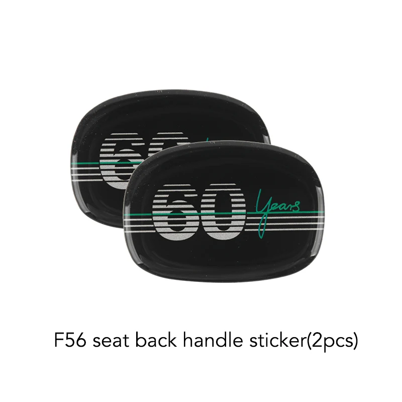 F56 Sear Handle(2) Автомобильный 60 годовщина эпоксидные наклейки на выходе ручная передача наклейка на интерьер для Mini Cooper S JCW F55 F56 аксессуары для хэтчбеков - Название цвета: F56 Sear Handle(2)