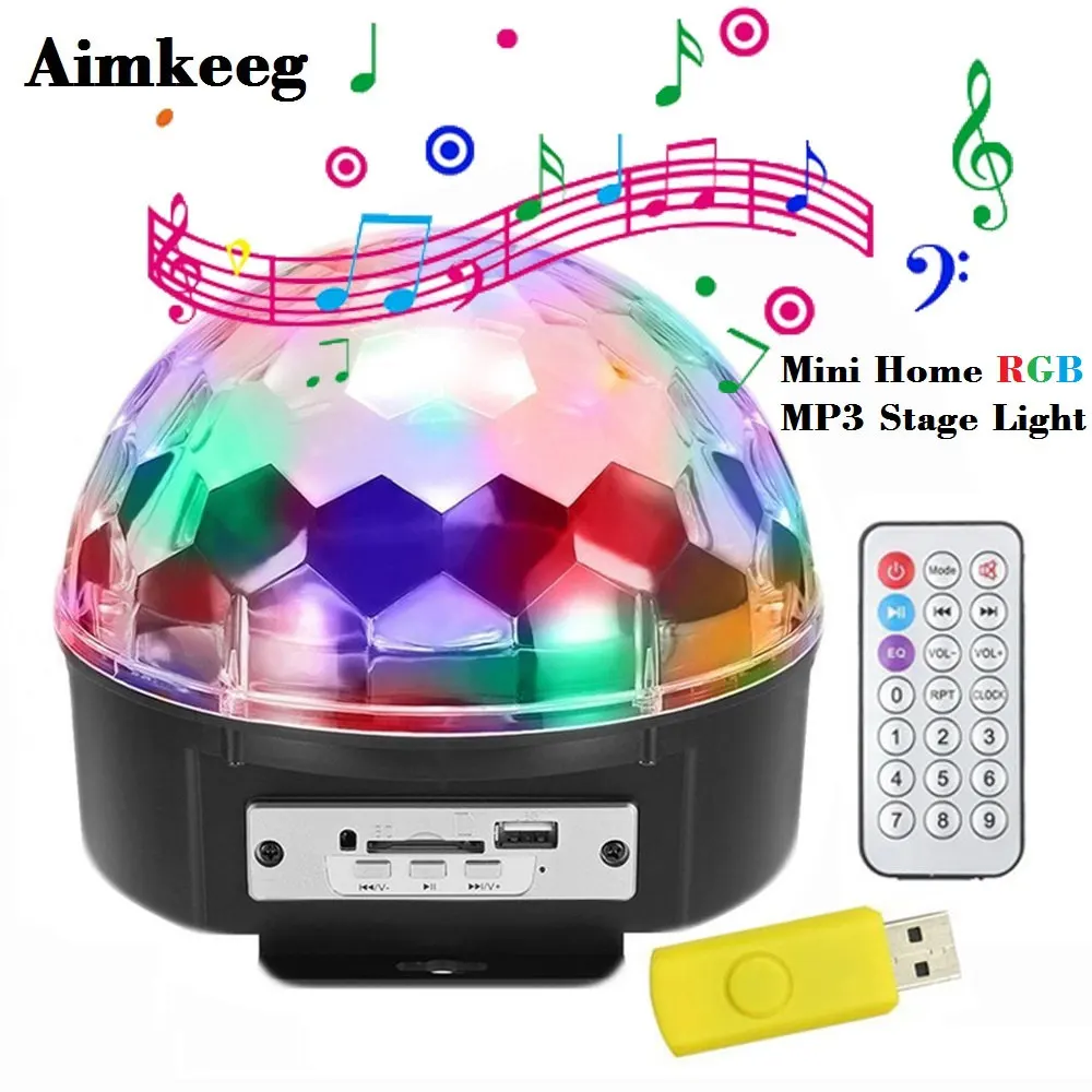 Kaufen Mini 6 LED RGB Erweiterte Sprach Control Bühne Licht LED Laser Projektor 6 Farbe MP3 Licht DJ Disco Licht Laser hochzeit Party Licht