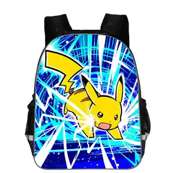 

Cute Pokemon Printed School Backpacks Pikachu Schoolbag Preschool Backpack Kindergarten School Bag Pokemon Go Children Bagpack