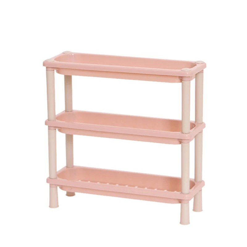 

ABSS-Multi Use Household Holder Bathroom Desktop Mini Side Shelf Kitchen Spice Sundry Storage Rack Save Space Organizer Shelves