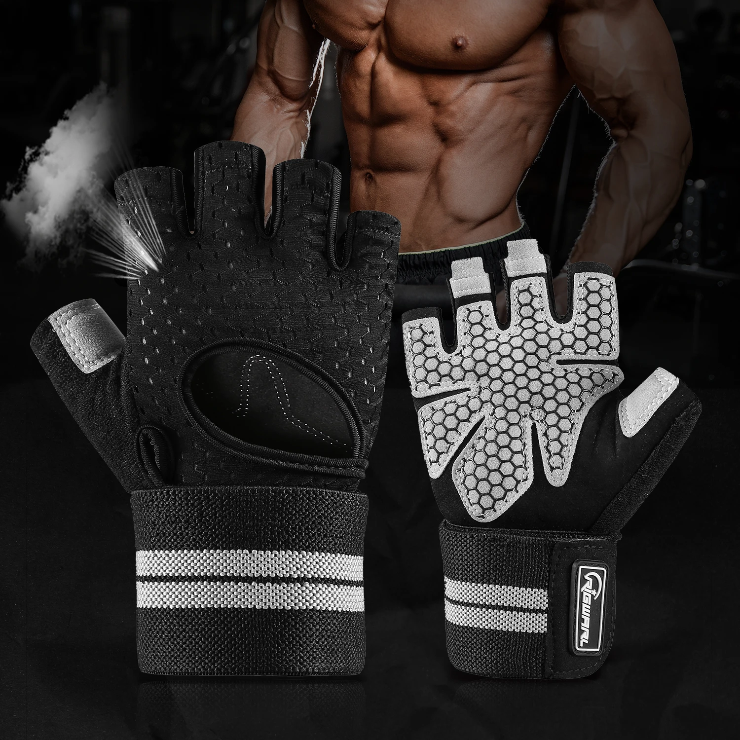 

Workout Gloves for Women Men Weight Lifting Gloves with Wrist Support for Fitness Exercise Climbing Boating Dumbbells Crossfit