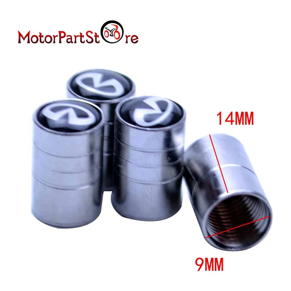 Высокое качество Новые 4 шт. для Infiniti эмблема серебро хром автомобильные клапаны