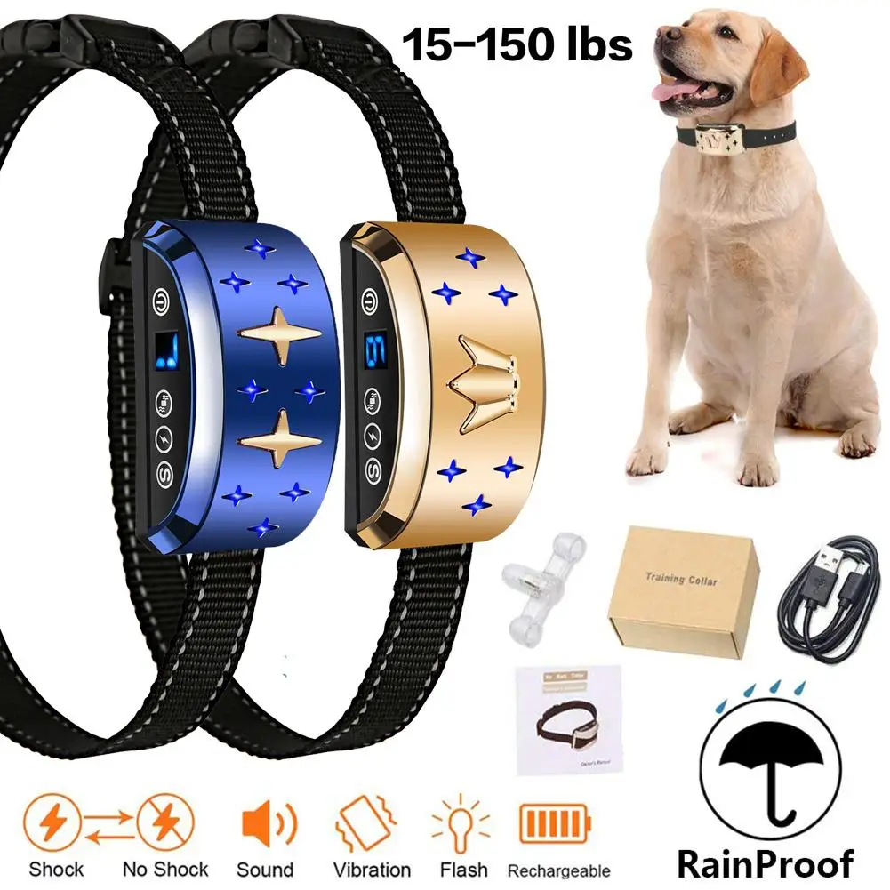 Collar antiladridos para accesorio con 7 modos, recargable, dejar de ladrar, resistente al agua, para mascotas|Collares| - AliExpress