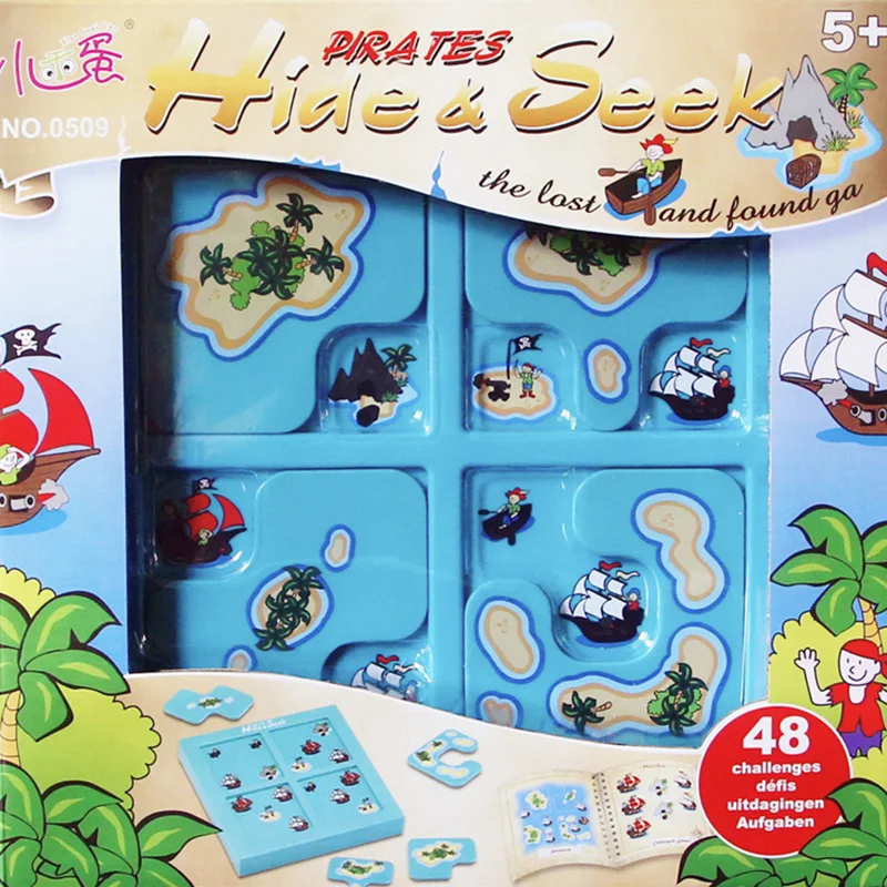 Hide Seek обучающая доска игра 48 уровней Семья/вечерние родители с детьми смешная игра решение проблем