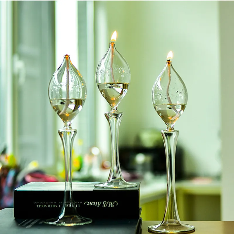 

6 цветов, разные размеры, овальный шар, дизайн, высокая форма, прозрачная стеклянная масляная лампа, свадебный реквизит, фотография, подарок другу