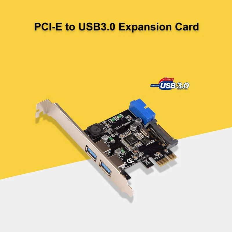 Pci-E к Usb3.0 плата расширения Pci Express адаптер конвертер карты передний интерфейс расширения Модуль питания для настольного ПК