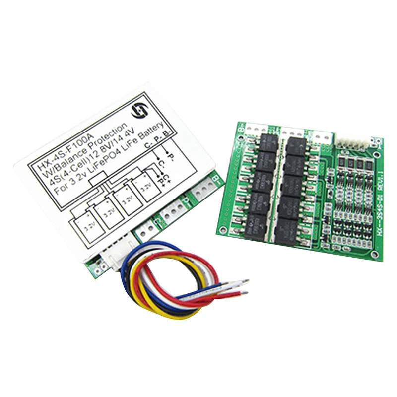 4S 12 8 V 14 литиевая батарея Срок службы LiFePO4 Li Ion Lipo Защитная плата баланс 100A разрядка