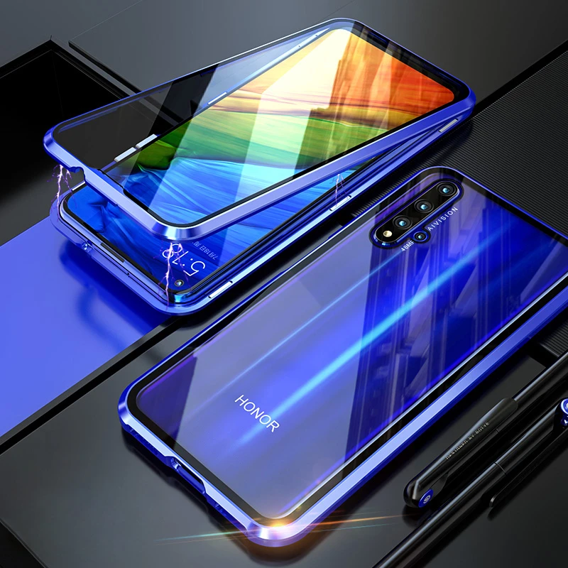 360 полный защитный чехол для телефона huawei Nova 5T с магнитным металлическим бампером, защитный чехол для задней передней стороны, чехол для huawei Nova 5T