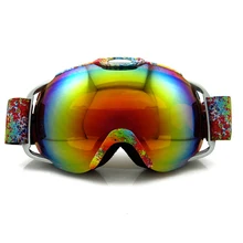 HD Лыжные очки, анти-туман, маска, очки для сноуборда, двухслойные линзы, защита UV400, лыжные очки, снежные, женские, мужские, анти-туман, Glases