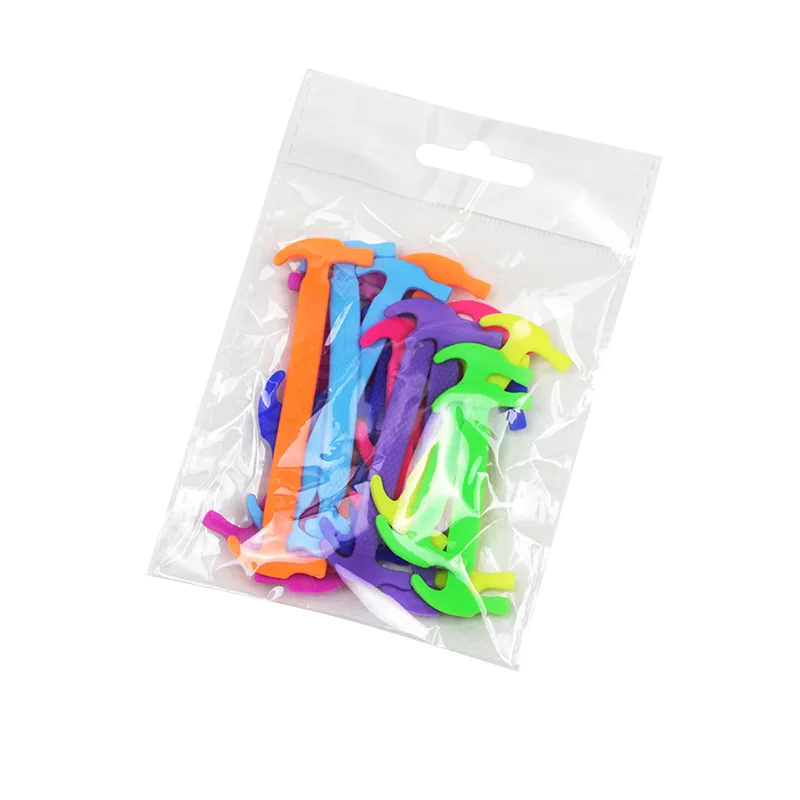 Random Color A 16 шт./лот силиконовые эластичные шнурки для мужчин и женщин специальные шнурки без галстука шнурки молоток анти-shedding дети шнуровки Zapatillas - Цвет: Random Color A
