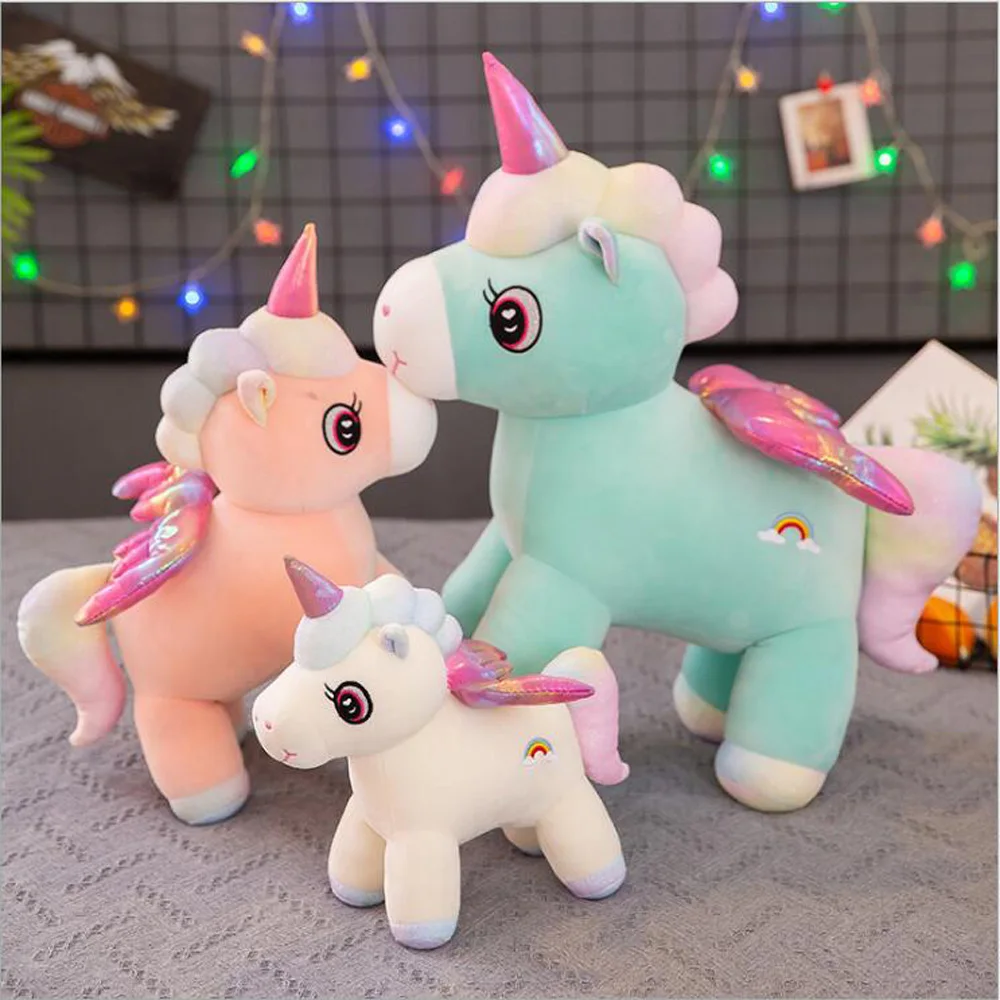 Cartoon Unicorn Children Plush Stuffed Toy Kid Girl Birthday Gift Sleeping Pillow