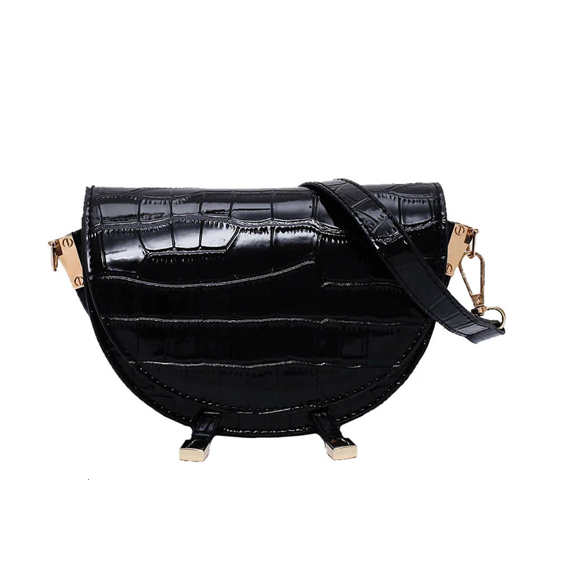 [BXX] винтажная кожаная одноцветная седельная сумка для женщин дизайнерская маленькая сумка через плечо женские дорожные сумки HJ234