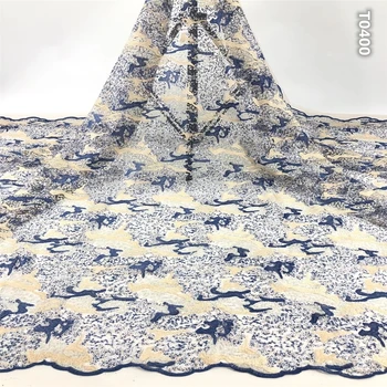 

High Quality Sequins Lace Fabrics 2020 Latest African Sequence Lace Fabric for Bridal Lace Nigerian Net Tulle Lace Fabric