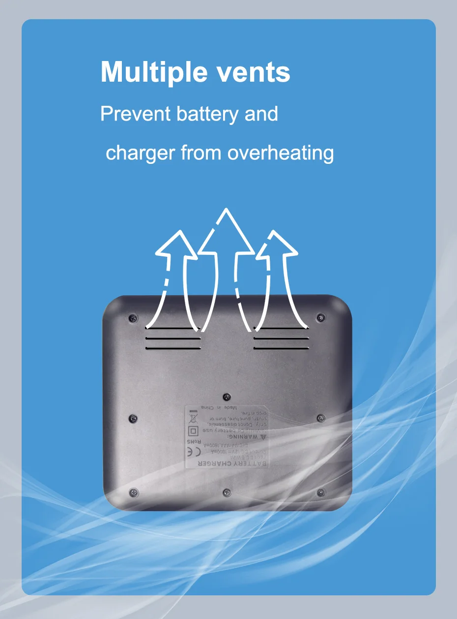 4 шт D размер перезаряжаемая батарея Тип D 1,2 V Ni-MH 8000mAh+ USB жидкокристаллический смарт-дисплей зарядное устройство для аккумуляторов AA AAA SC C D