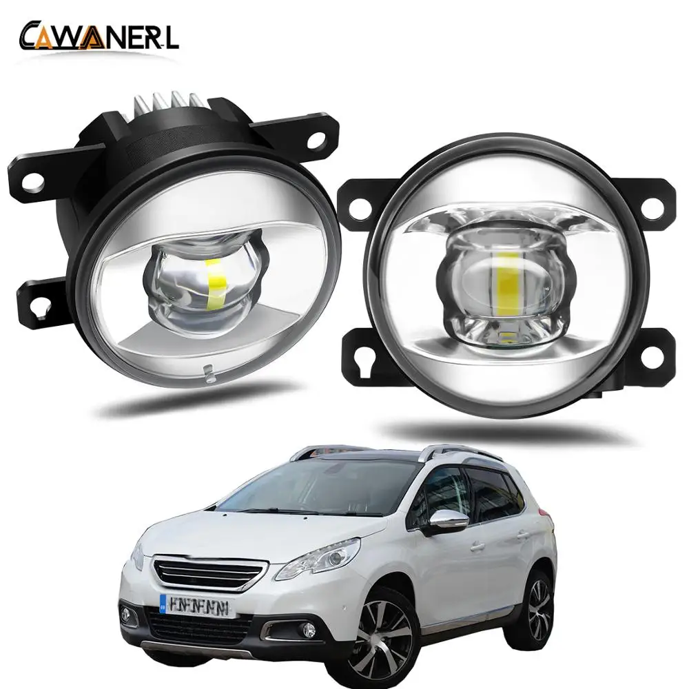 Fog Light Assembly For Peugeot 2008 2013-2018 Car Driver + Passenger Side LED Lens Lamp Daytime Running 30W 8000LM 12V | Автомобили и