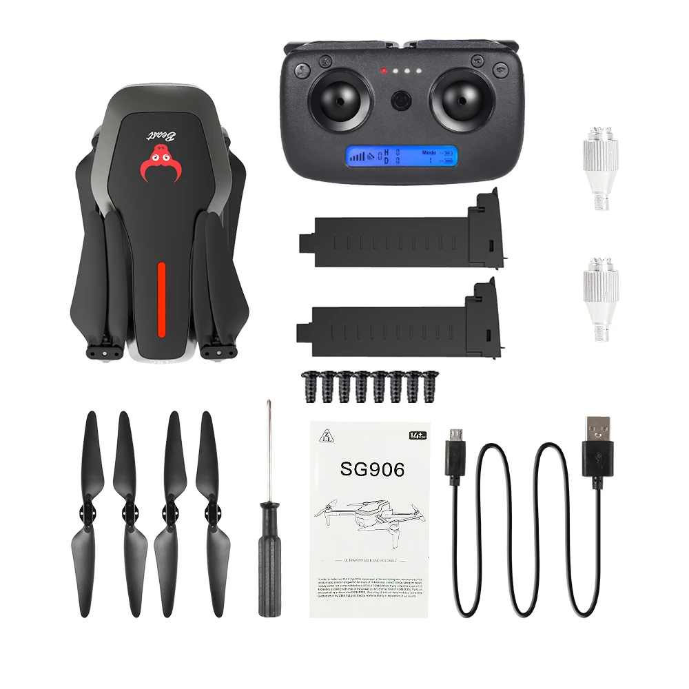 Gps 5G wifi FPV RC Дрон 4K бесщеточный селфи Дрон с камерой HD RC Квадрокоптер складной Дрон VS Hubsan H117S Zino Дрон - Цвет: Black 2B