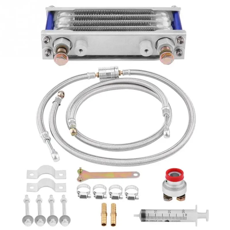 Motorcycle 65ml Oil Cooler Engine Cooling Radiator System Kit for Honda GY6 Motor Accesories | Автомобили и мотоциклы
