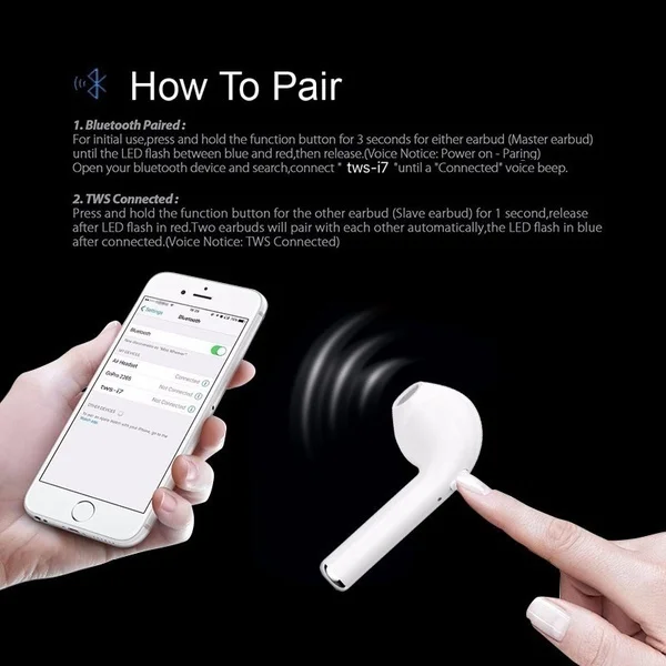 I7s TWS мини беспроводные Bluetooth наушники стерео вкладыши гарнитура наушники с микрофоном для Iphone Xiaomi всех смартфонов i10 i12