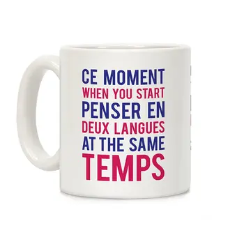 

Ce Moment When White 11 Ounce Ceramic Coffee Mug