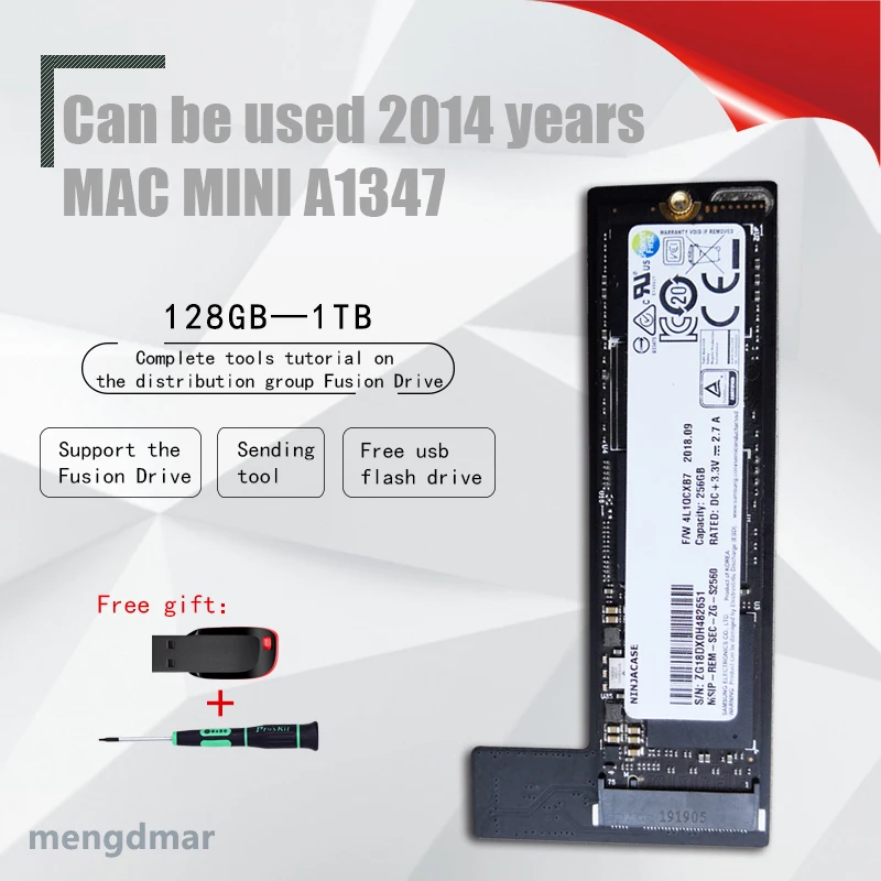Новый 128 ГБ 256 SSD для Mac 2014 Mini A1347 с расположением и полосы|Внутренние твердотельные