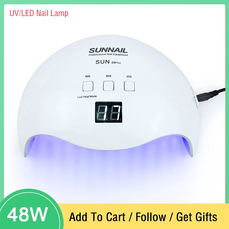 SUN X9 48W UV LED Nail Lamp Dryer Phototherapy Profession Manicure Machine Art Tool For Gel Polish Quick | Красота и здоровье