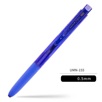 UNI Signo RT1 UMN-155 гелевая ручка 0,38/0,5 мм K6 версия гелевая ручка для письма цветная ручка водопроводная ручка студенческие Обучающие канцелярские принадлежности низкое Демпфирование - Цвет: Blue 0.5