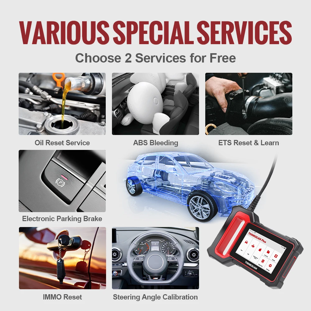 US $167.99 THINKCAR Thinkscan Plus S4 Lifetime Free Optional 3 Resets Car Diagnostic Tool ECMTCMABSSRSBCM System OBD2 Auto Scanner