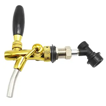 

Wine Holder Faucet Valve Adjustable Stainless Steel Wine Barrel Valve For Store Home Bar (Wine Head, Adapter, Black Distributor)