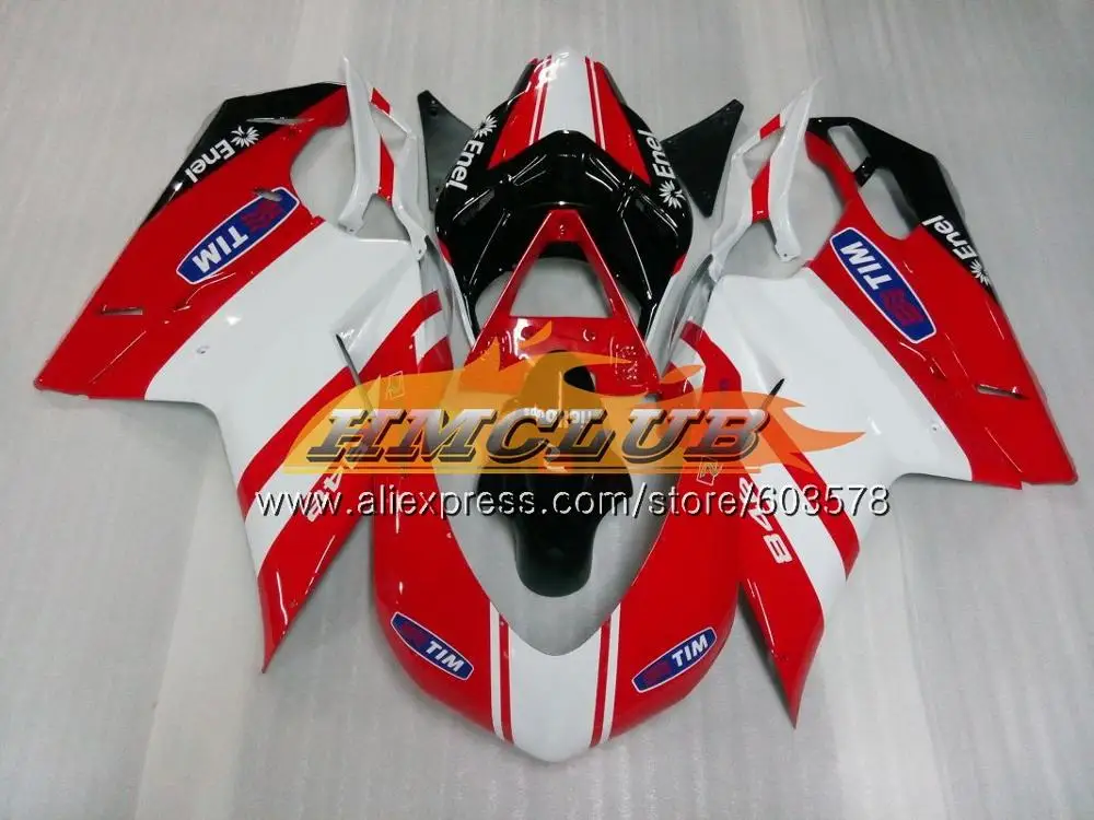 No. 9 848S для поездок на мотоцикле DUCATI 848R 1098R 848 1098 1198 S 07 08 09 11 12 39CL. 29 глянцевый черный 1098S 1198 S 2007 2008 2009 2010 2011 2012 обтекатель - Цвет: No. 9