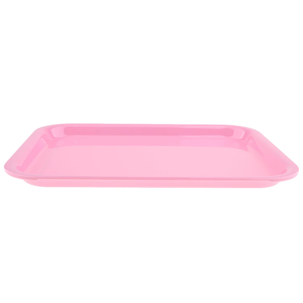 Plastic Plain Serving Tray, Breakfast/Tea Snack Tray Kitchen Platte Various Optional